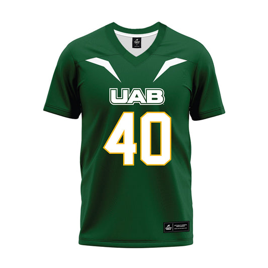 UAB - NCAA Football : Brayden Johnson - Green Premium Football Jersey-0
