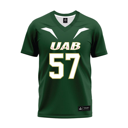 UAB - NCAA Football : Aidan Platt - Green Premium Football Jersey-0