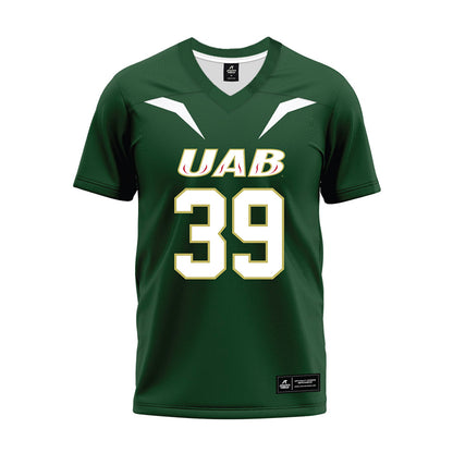 UAB - NCAA Football : Nacari Johnson - Green Premium Football Jersey