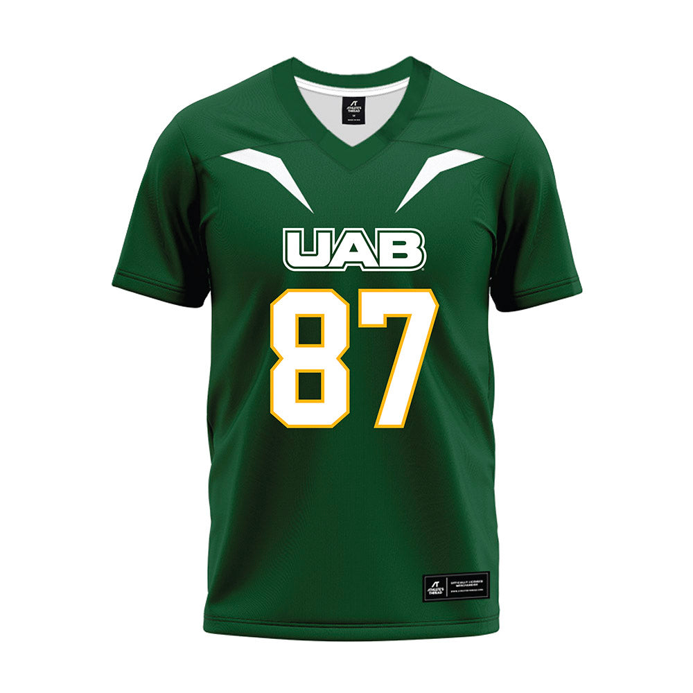 UAB - NCAA Football : Connor Harby - Green Premium Football Jersey-0