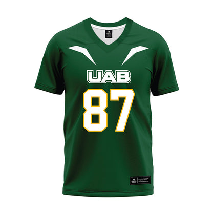 UAB - NCAA Football : Connor Harby - Green Premium Football Jersey-0