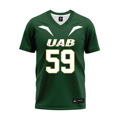 UAB - NCAA Football : Ch Burge - Green Premium Football Jersey-0
