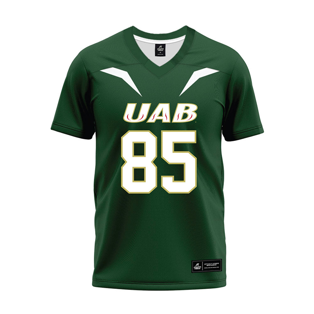 UAB - NCAA Football : Clay Smelley - Green Premium Football Jersey