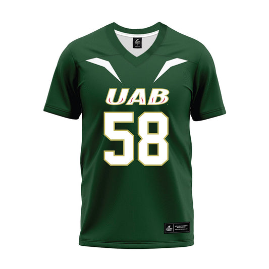 UAB - NCAA Football : JQuan Mason - Green Premium Football Jersey-0