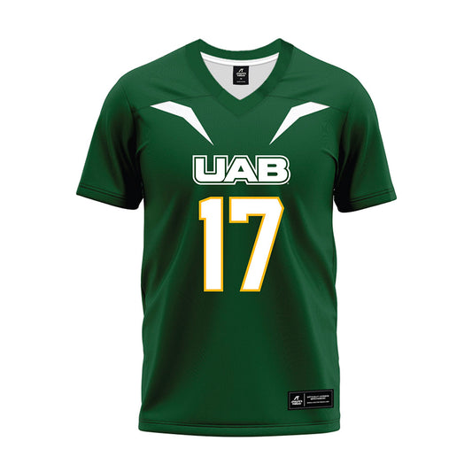 UAB - NCAA Football : Brogan McNab - Green Premium Football Jersey-0