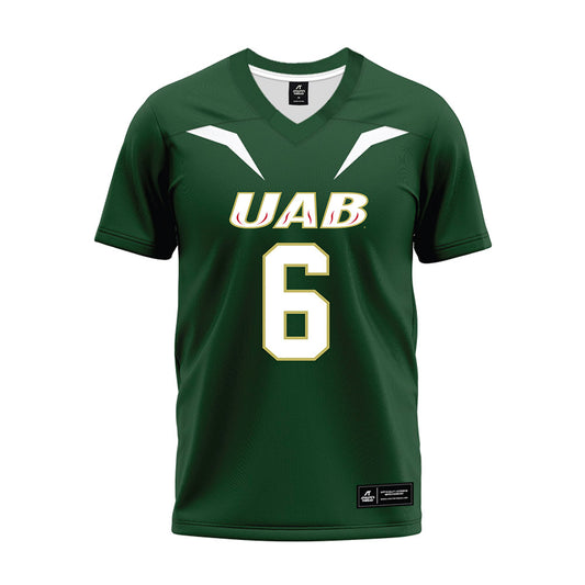 UAB - NCAA Football : Brandon Hawkins Jr - Green Premium Football Jersey-0