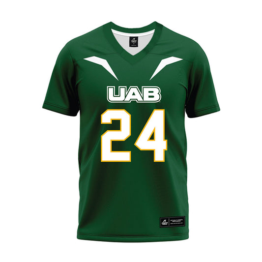 UAB - NCAA Football : Gage Messick - Green Premium Football Jersey-0