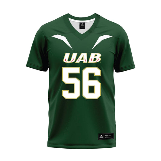 UAB - NCAA Football : Myles Cook - Green Premium Football Jersey-0