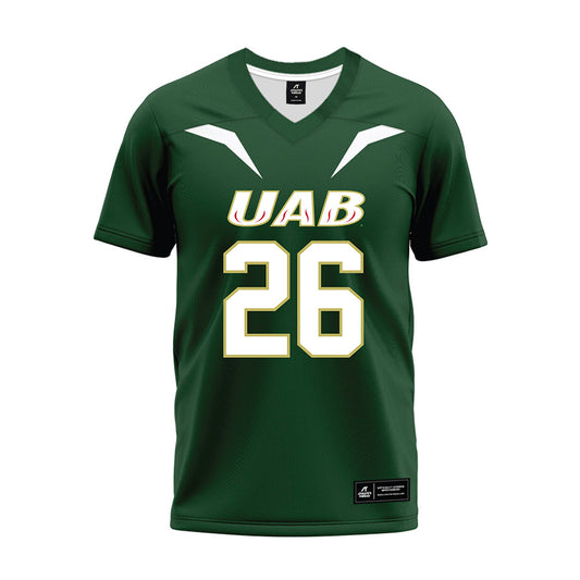 UAB - NCAA Football : Tylan McNichols - Green Premium Football Jersey