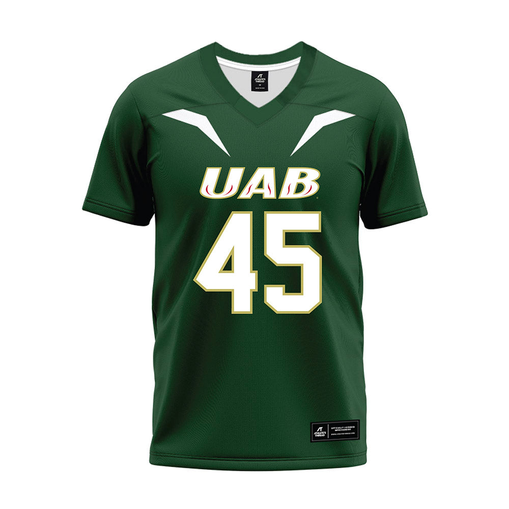 UAB - NCAA Football : Freddie Owens - Green Premium Football Jersey-0