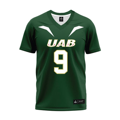 UAB - NCAA Football : Denver Warren - Green Premium Football Jersey-0