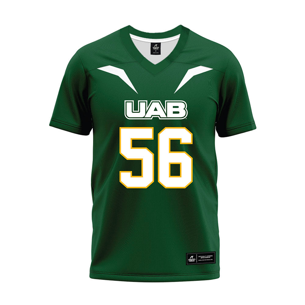 UAB - NCAA Football : Myles Cook - Green Premium Football Jersey-0