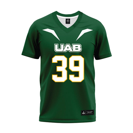 UAB - NCAA Football : Jonah Delange - Green Premium Football Jersey-0