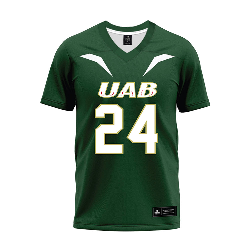UAB - NCAA Football : Gage Messick - Green Premium Football Jersey-0