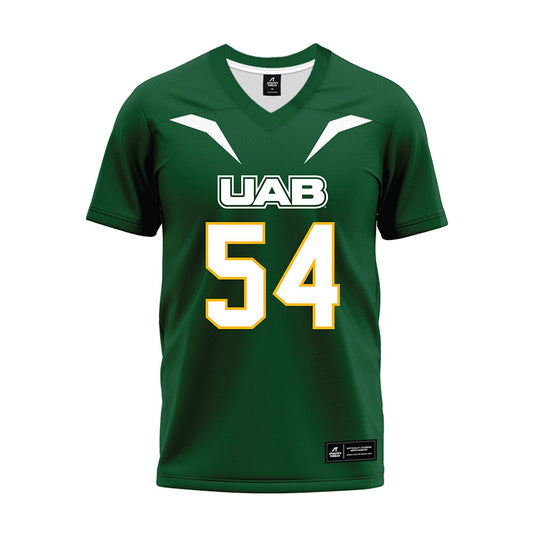 UAB - NCAA Football : Zaire Flournoy - Green Premium Football Jersey-0