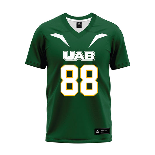 UAB - NCAA Football : JC Sivley - Green Premium Football Jersey-0