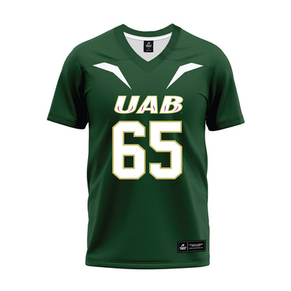 UAB - NCAA Football : Tennyson Hadfield - Green Premium Football Jersey