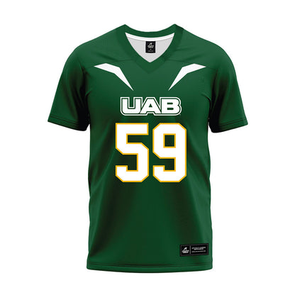 UAB - NCAA Football : Jaden Ligon - Green Premium Football Jersey-0