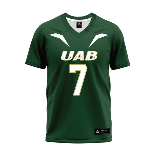 UAB - NCAA Football : Jeremiah Vessel - Green Premium Football Jersey-0