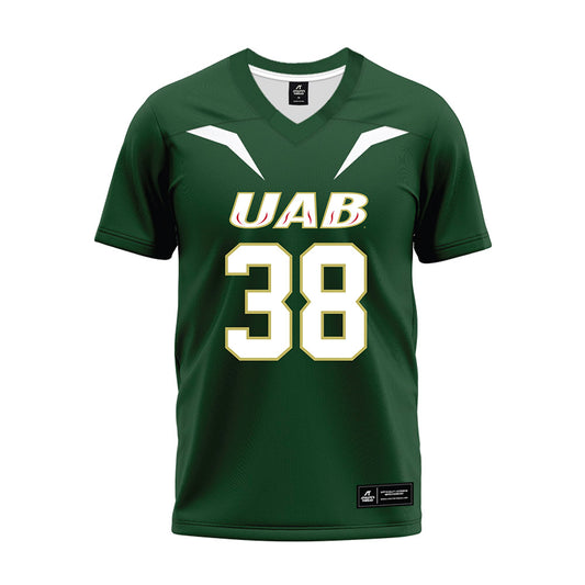 UAB - NCAA Football : Tyderick Brown - Green Premium Football Jersey