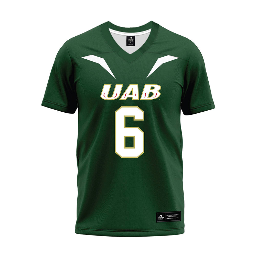 UAB - NCAA Football : Calvin Pitcher - Green Premium Football Jersey-0