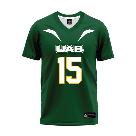UAB - NCAA Football : Carter Putt - Green Premium Football Jersey-0