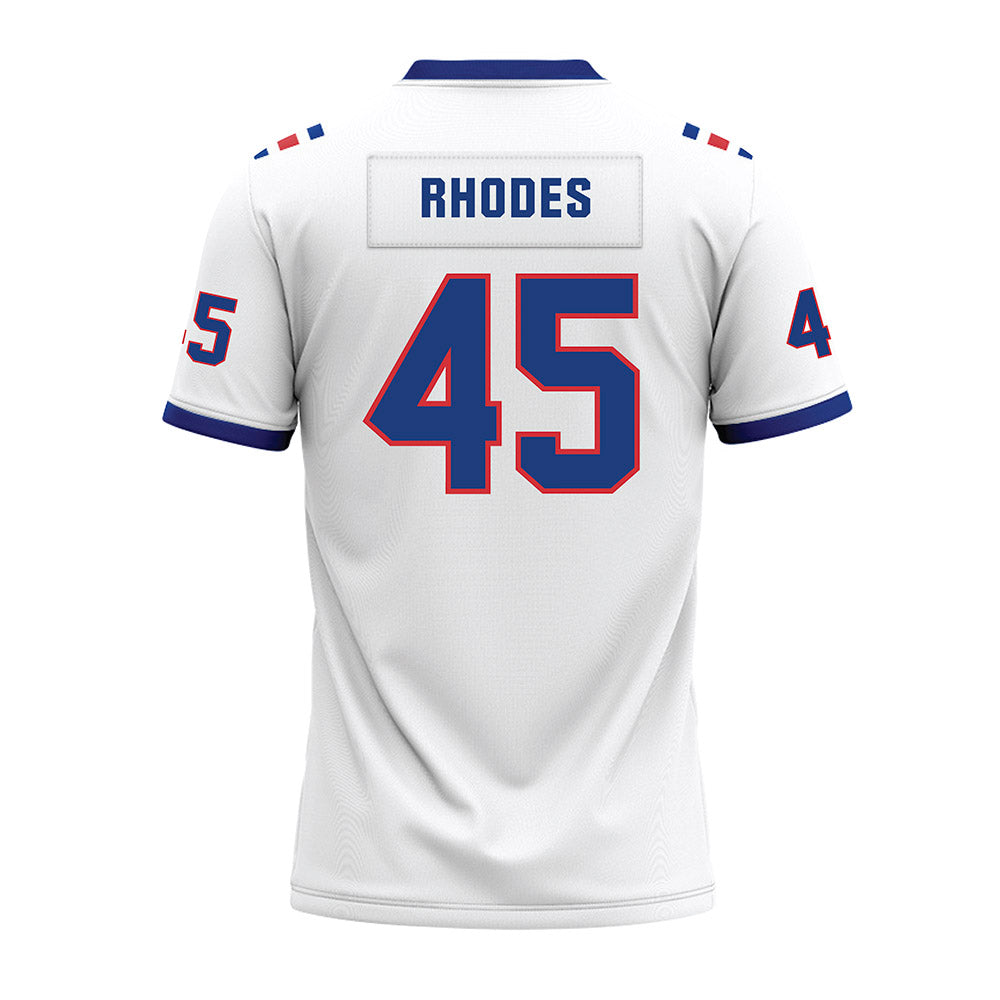 LA Tech - NCAA Football : Jamar Rhodes - White Premium Football Jersey