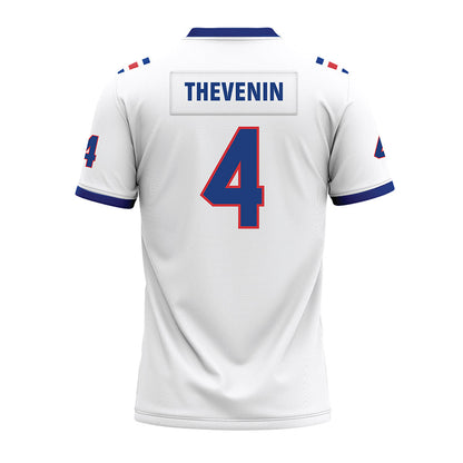 LA Tech - NCAA Football : Clay Thevenin - White Premium Football Jersey-1