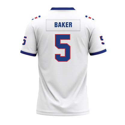 LA Tech - NCAA Football : Blake Baker - White Premium Football Jersey