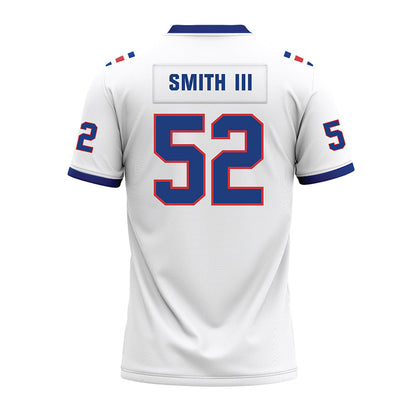 LA Tech - NCAA Football : Troy Smith III - White Premium Football Jersey