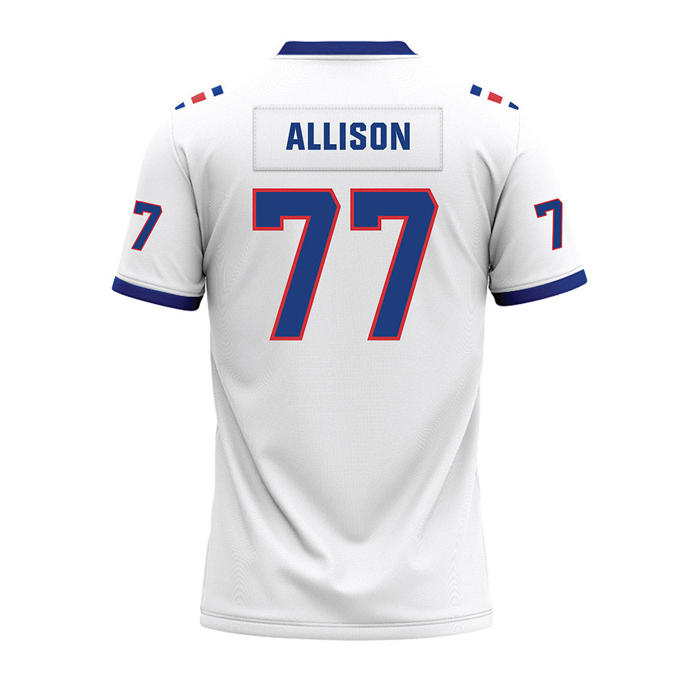 LA Tech - NCAA Football : Keystone Allison - White Premium Football Jersey