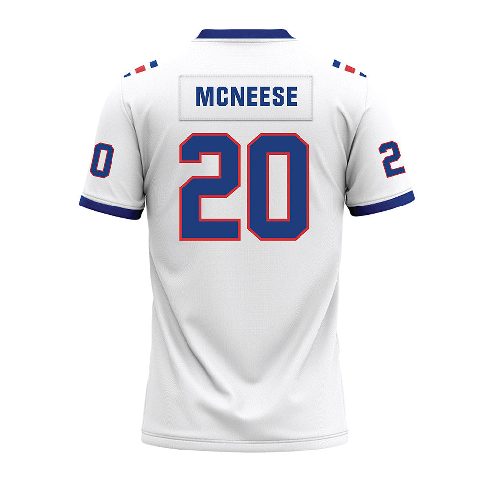 LA Tech - NCAA Football : Kenyatta McNeese - White Premium Football Jersey-1