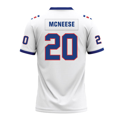 LA Tech - NCAA Football : Kenyatta McNeese - White Premium Football Jersey-1
