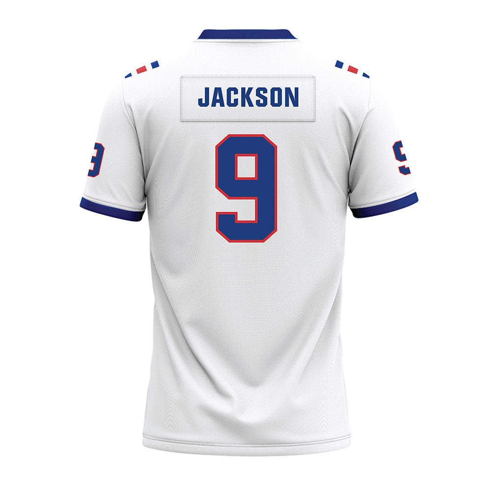 LA Tech - NCAA Football : Marlion Jackson - White Premium Football Jersey