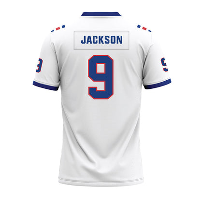 LA Tech - NCAA Football : Marlion Jackson - White Premium Football Jersey