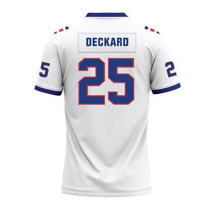 LA Tech - NCAA Football : Colton Deckard - White Premium Football Jersey