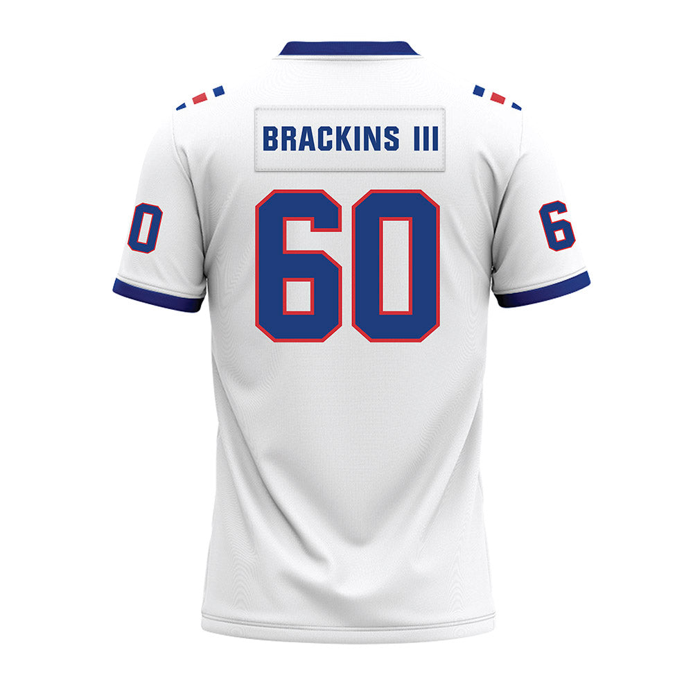 LA Tech - NCAA Football : Roy Brackins III - White Premium Football Jersey