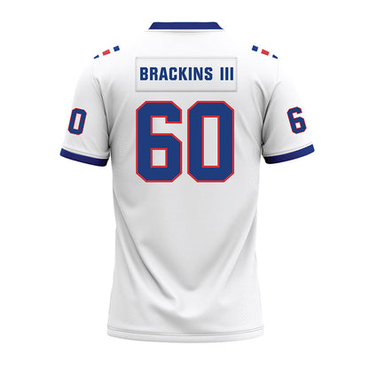 LA Tech - NCAA Football : Roy Brackins III - White Premium Football Jersey