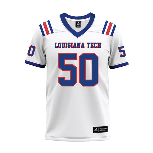 LA Tech - NCAA Football : Gabe Pugh - White Premium Football Jersey