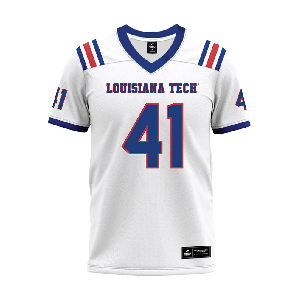 LA Tech - NCAA Football : Ean Burch - White Premium Football Jersey