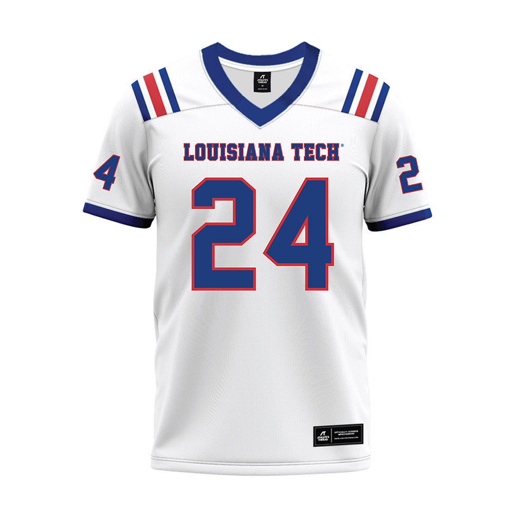 LA Tech - NCAA Football : Fredrick Robertson - White Premium Football Jersey