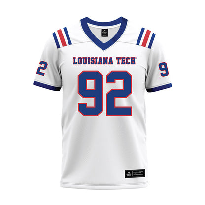 LA Tech - NCAA Football : Sterling Condry - White Premium Football Jersey-0