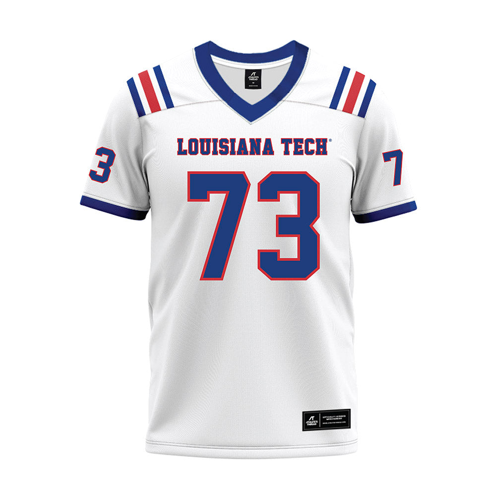 LA Tech - NCAA Football : Kenneth Bannister - White Premium Football Jersey