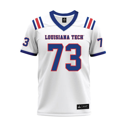 LA Tech - NCAA Football : Kenneth Bannister - White Premium Football Jersey