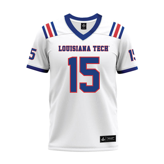 LA Tech - NCAA Football : Jay-T Jackson - White Premium Football Jersey-0