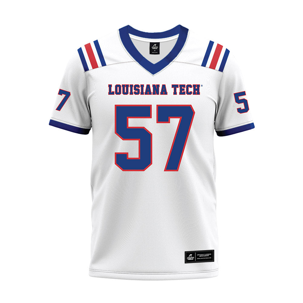 LA Tech - NCAA Football : Jadon Smith - White Premium Football Jersey