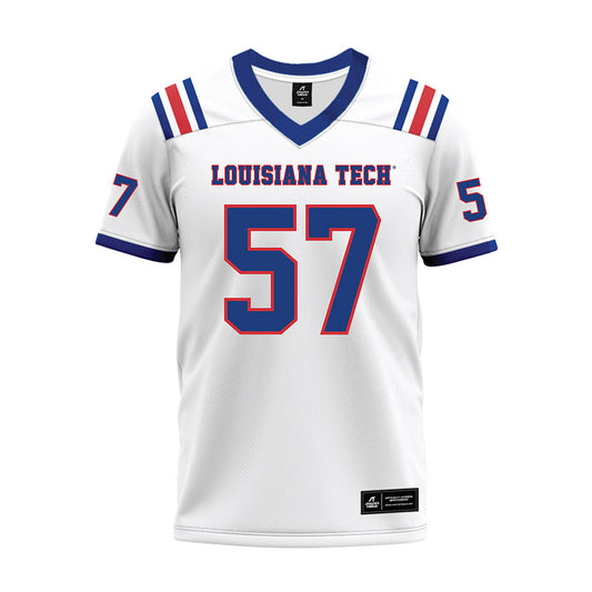 LA Tech - NCAA Football : Jadon Smith - White Premium Football Jersey