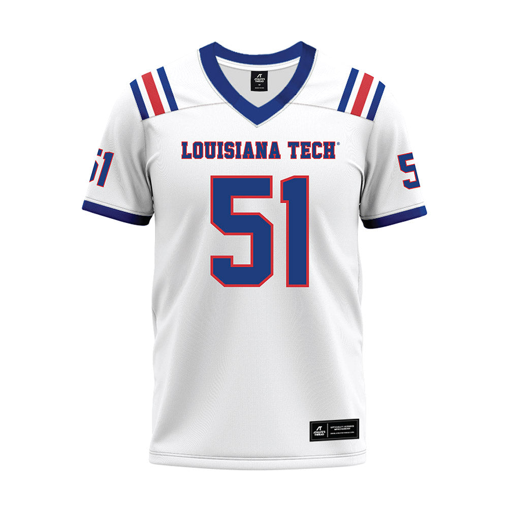 LA Tech - NCAA Football : Amery Edwards - White Premium Football Jersey-0