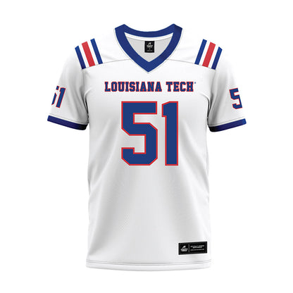 LA Tech - NCAA Football : Amery Edwards - White Premium Football Jersey-0
