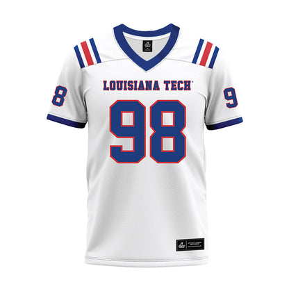 LA Tech - NCAA Football : Donovan Rieman - White Premium Football Jersey-0